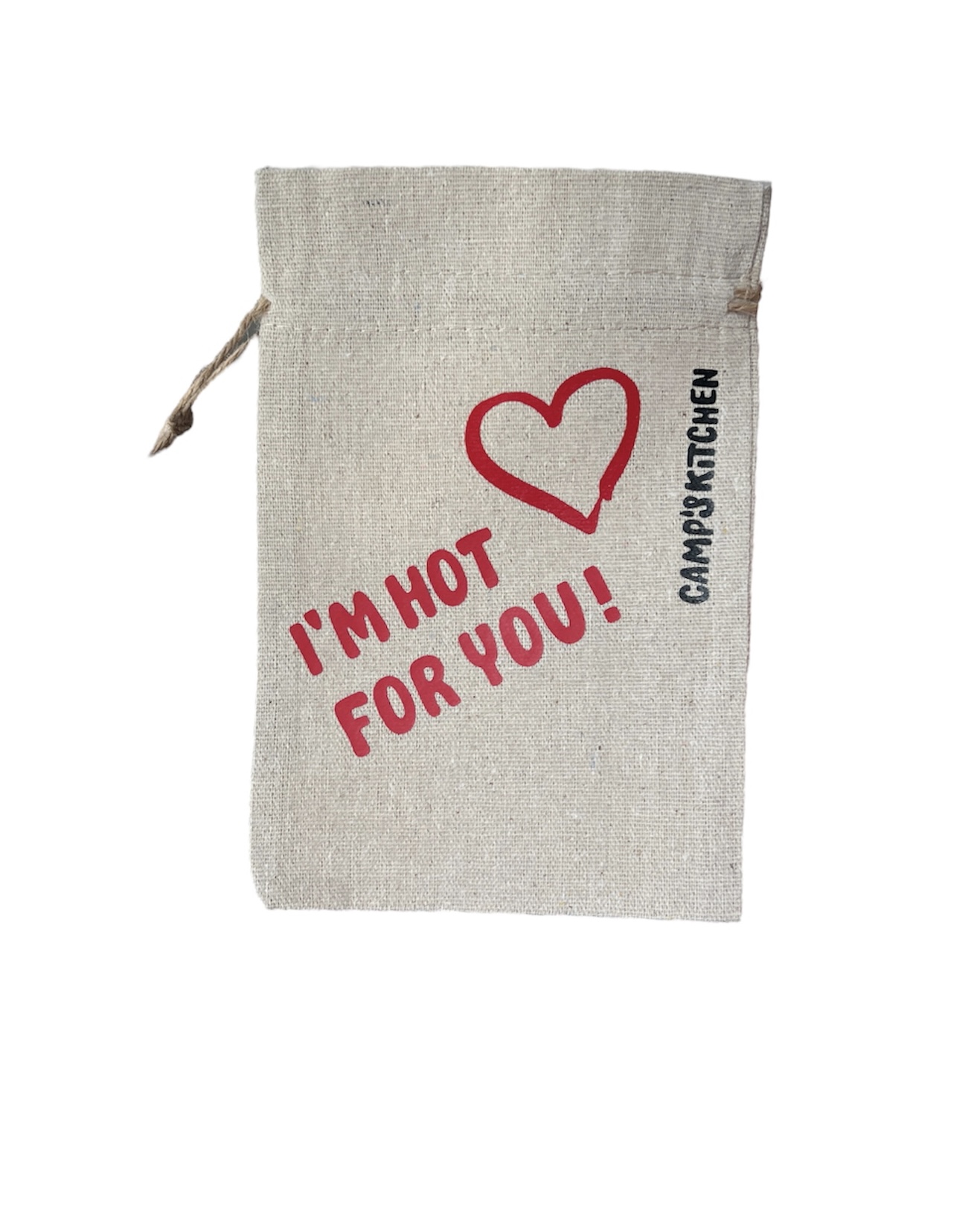 canvas gift pouch I m hot for you 1