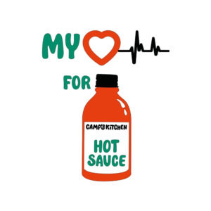 My heart beats for hot sauce design